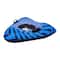 Pool Central 3.2ft. Inflatable Triangle Black & Blue Ride-On Pool Float & Snow Tube